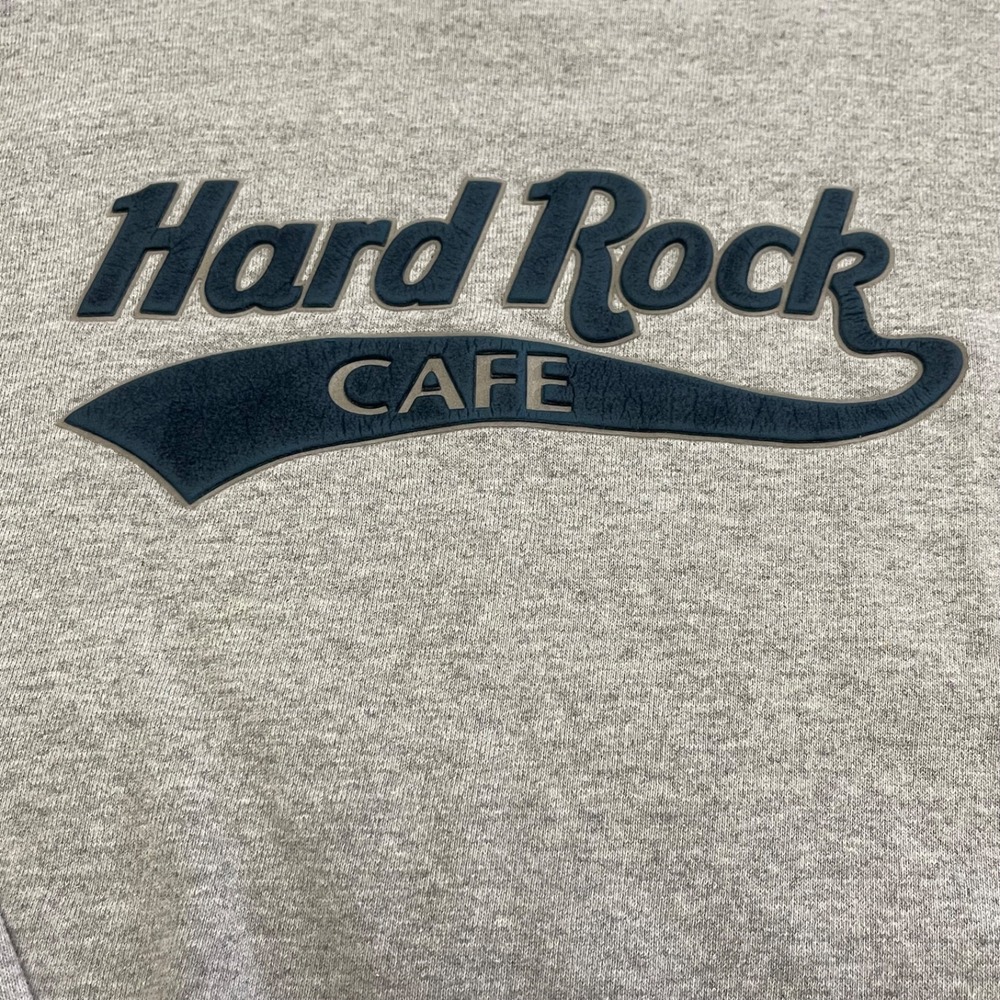 Vintage Hard Rock Cafe Honolulu Puffy Print Sweatshirt Heather Gray Men's XL